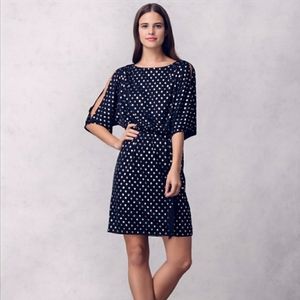 Jessica Simpson: Navy Cold Shoulder Cockta…